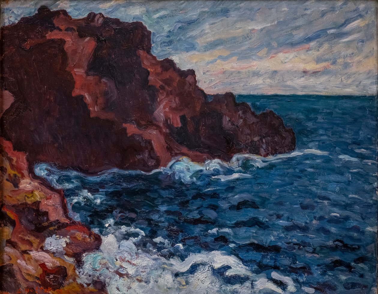 Violet Rocks (Sea Tide) av Louis Valtat