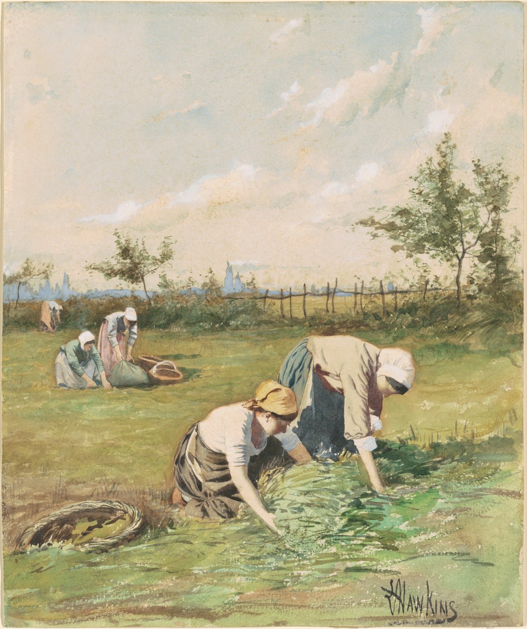 Gleaners in the Field av Louis Welden Hawkins