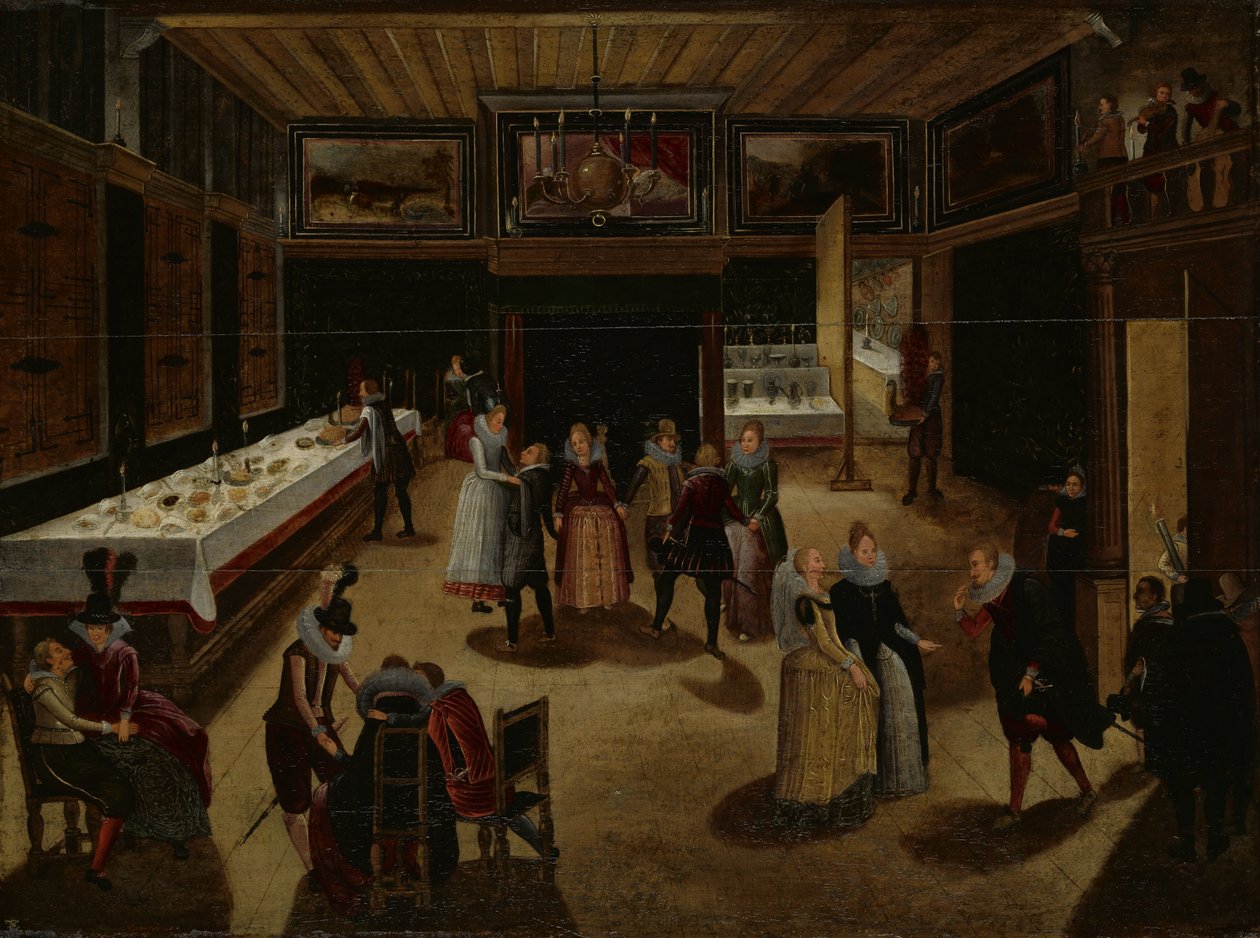 Kveldsfest av Louis de Caullery (manner of)