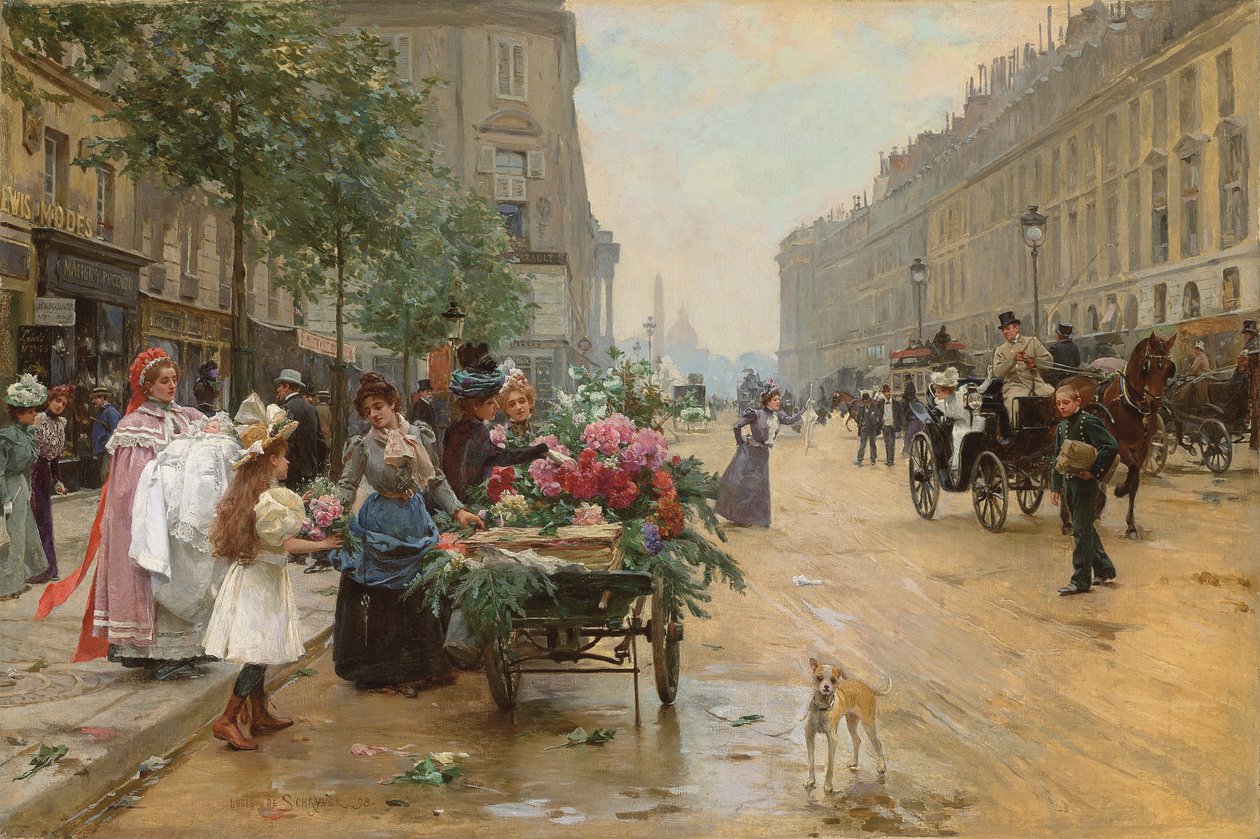 Rue Royale, Paris av Louis de Schryver