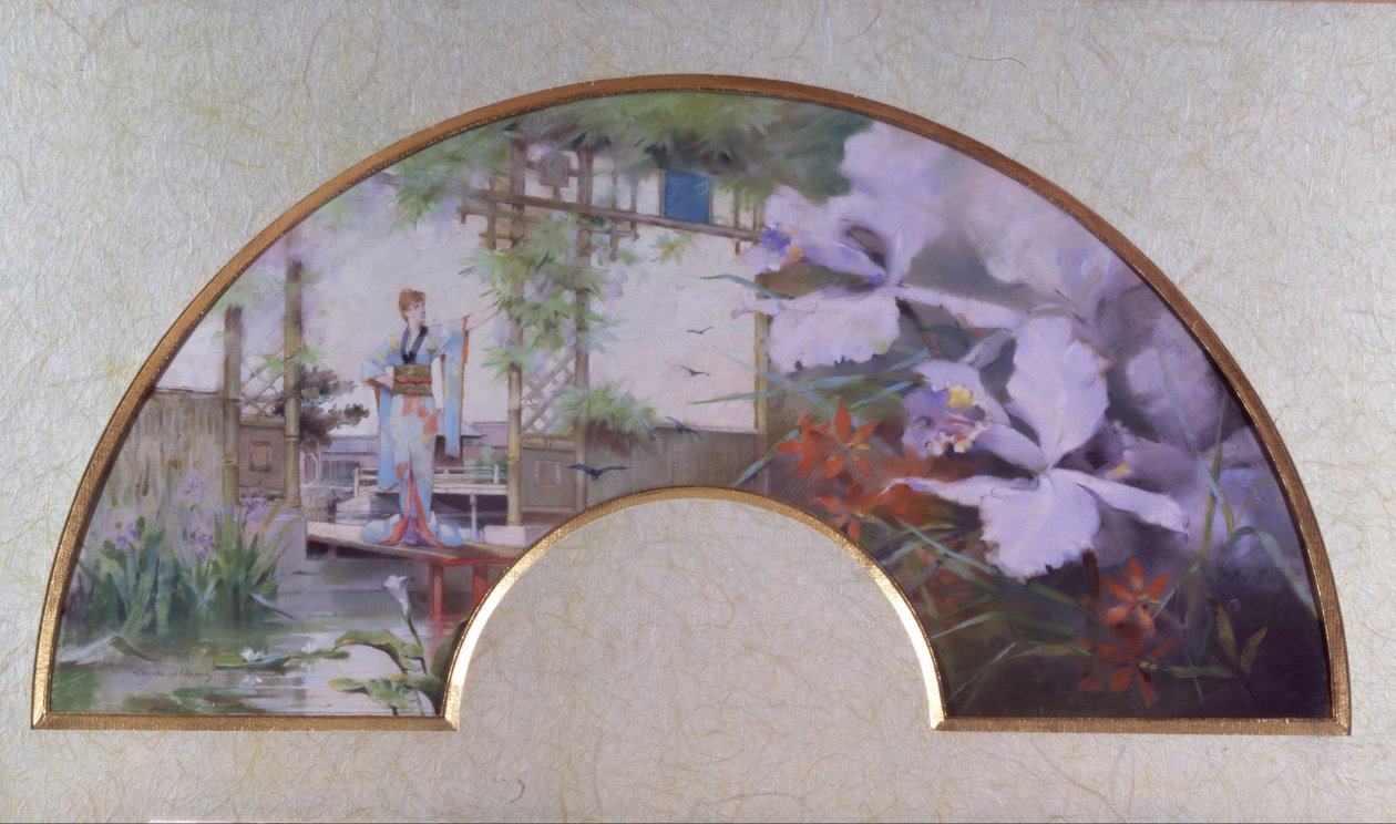 Sarah Bernhardt i en japansk hage av Louise Abbéma