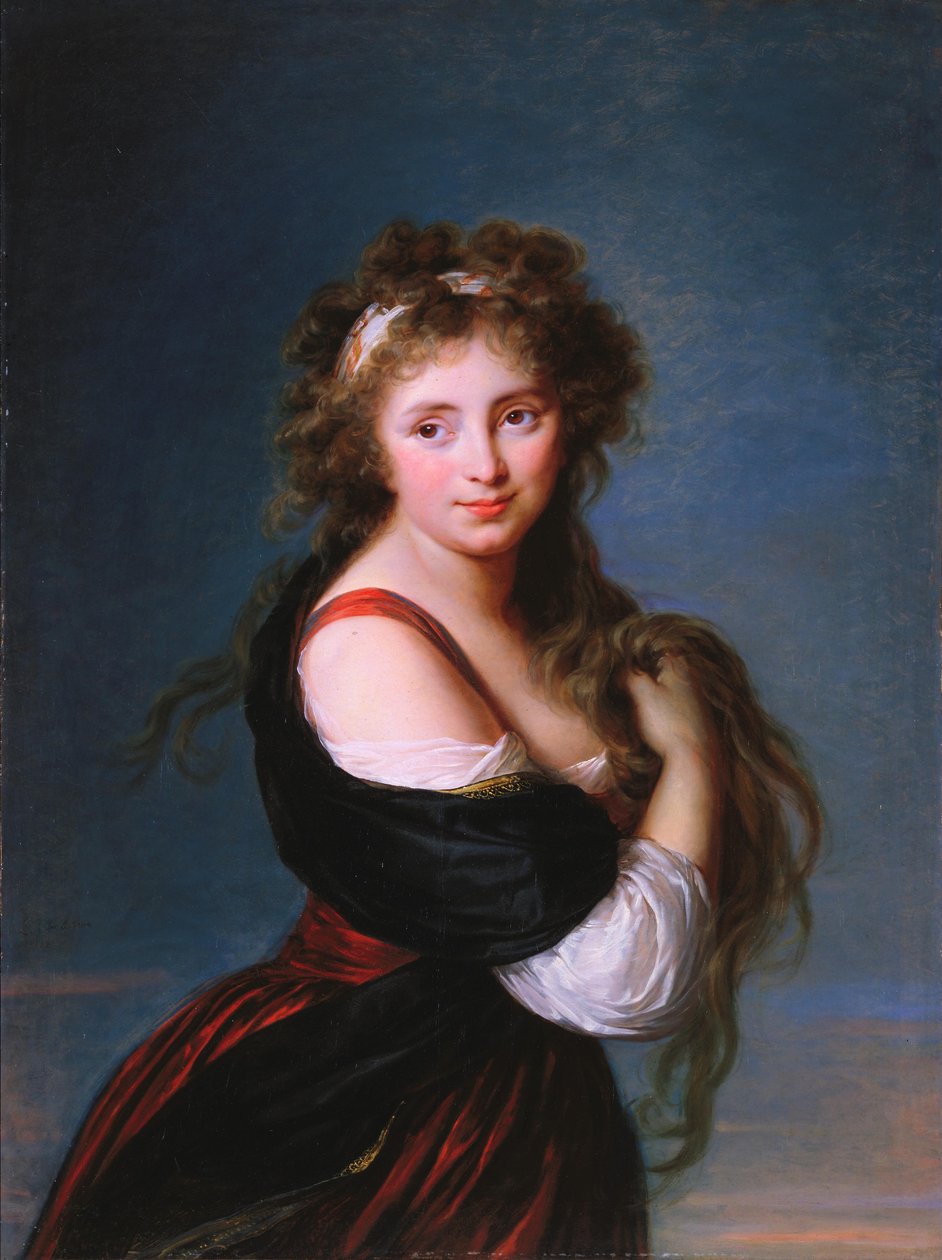 Portrett av Hyacinthe-Gabrielle Roland av Elisabeth Louise Vigee Lebrun