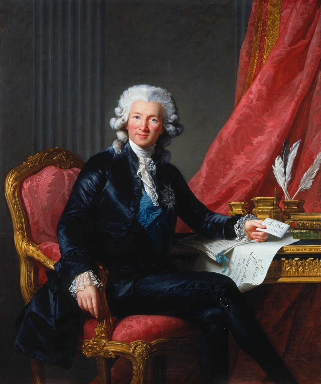Charles-Alexandre de Calonne (1734-1802) av Elisabeth Louise Vigee Lebrun