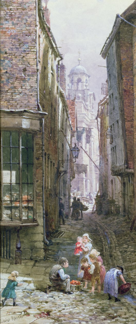 The Street Urchins av Louise Ingram Rayner