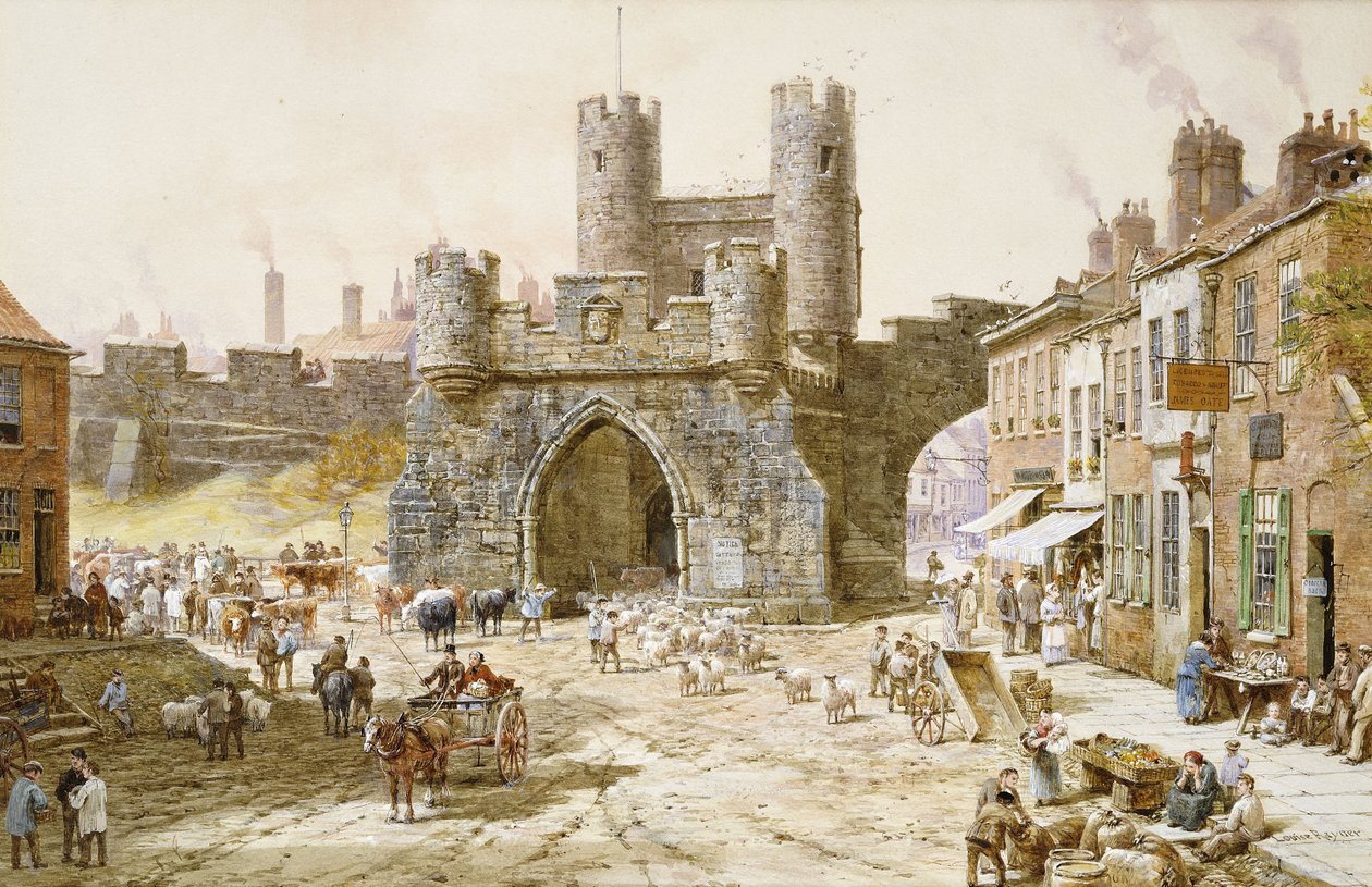 Walgate Bar, York, av Louise Ingram Rayner