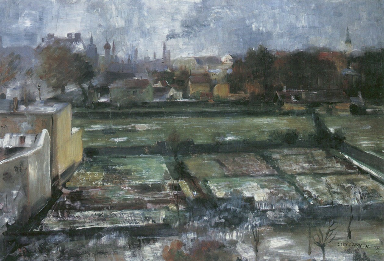 Utsikt fra studioet av Lovis Corinth