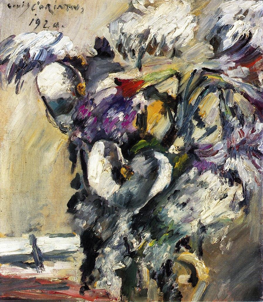 Krysantemum og kallan av Lovis Corinth