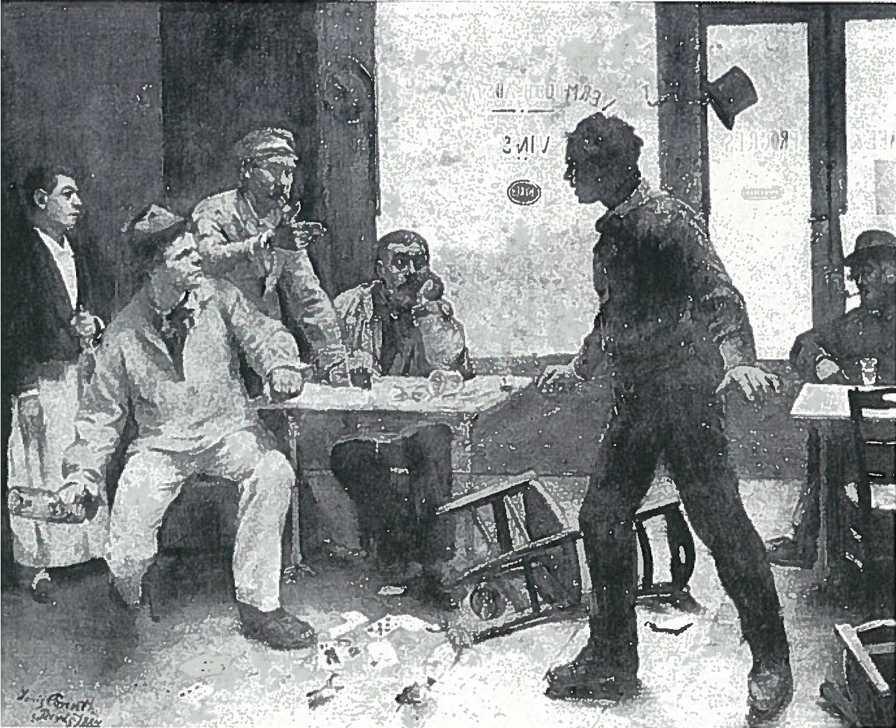 Cardsharps av Lovis Corinth