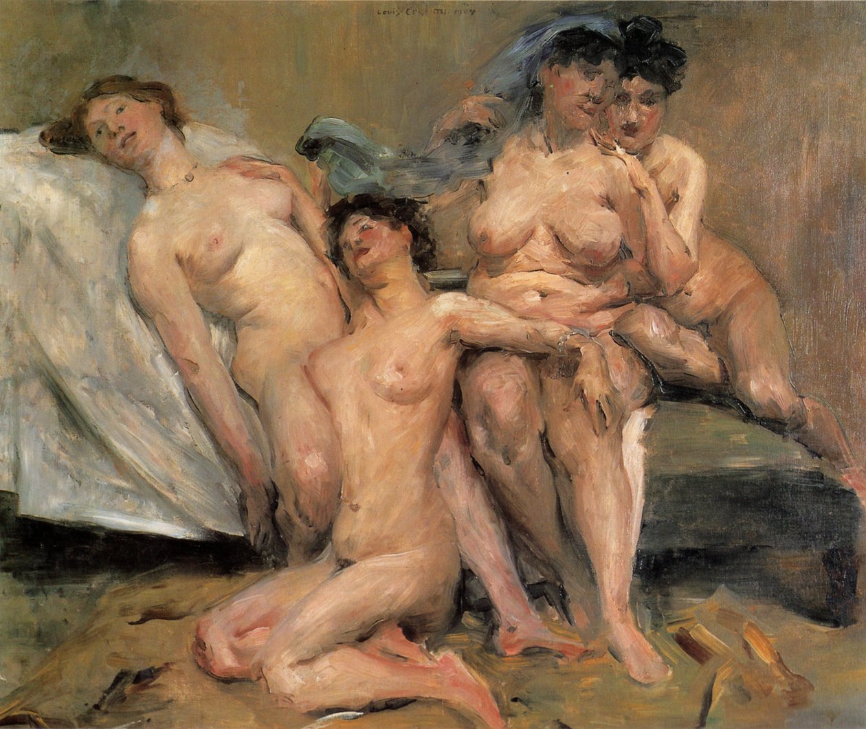 Gruppe av kvinnelige venner av Lovis Corinth