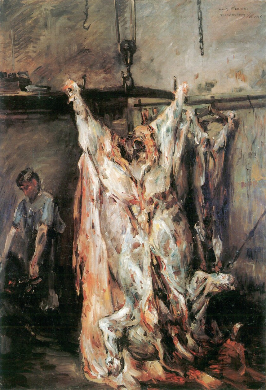 Slaktet okse av Lovis Corinth