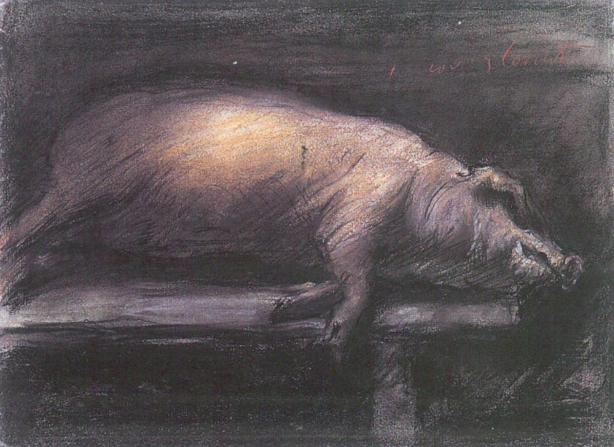 Slaktet Pign av Lovis Corinth