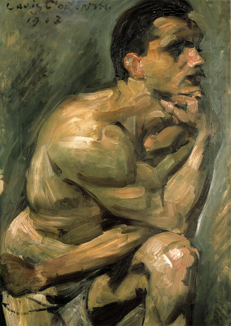 Mannlicher Halbaktn av Lovis Corinth