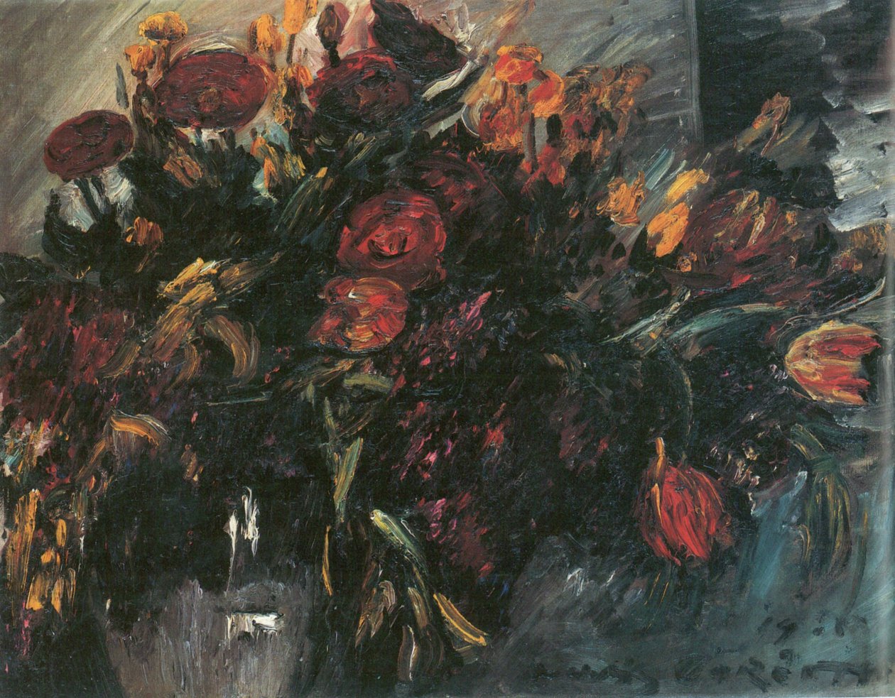 Røde og gule tulipaner av Lovis Corinth