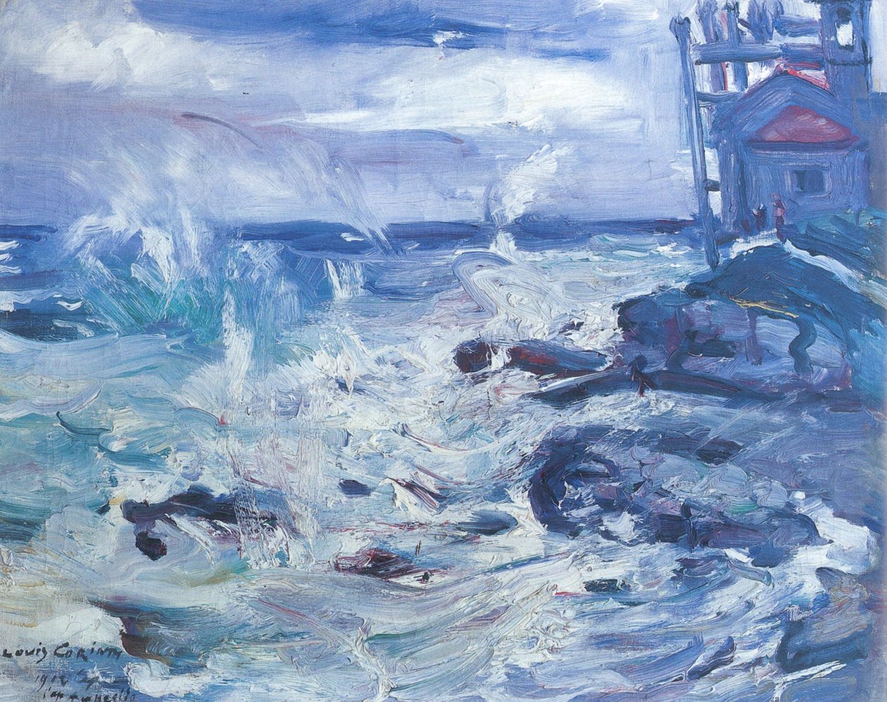 Storm på Cap Ampeglion av Lovis Corinth
