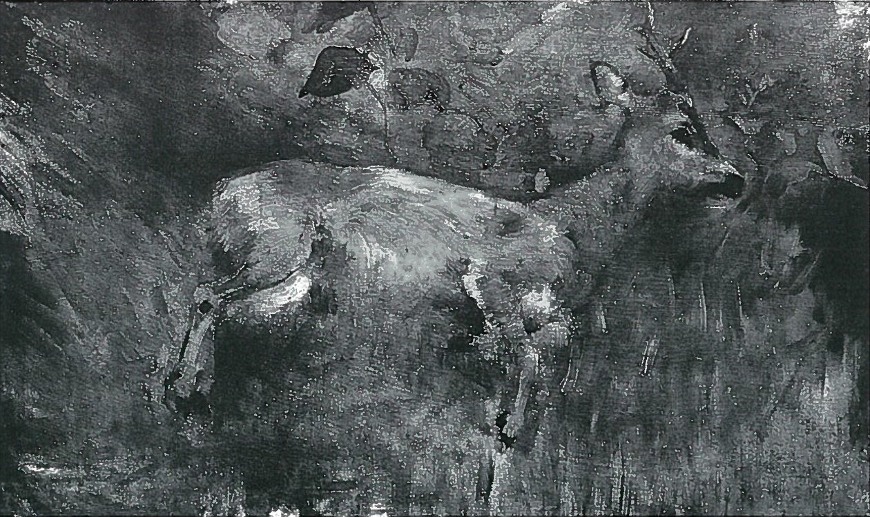 Død råbukk av Lovis Corinth