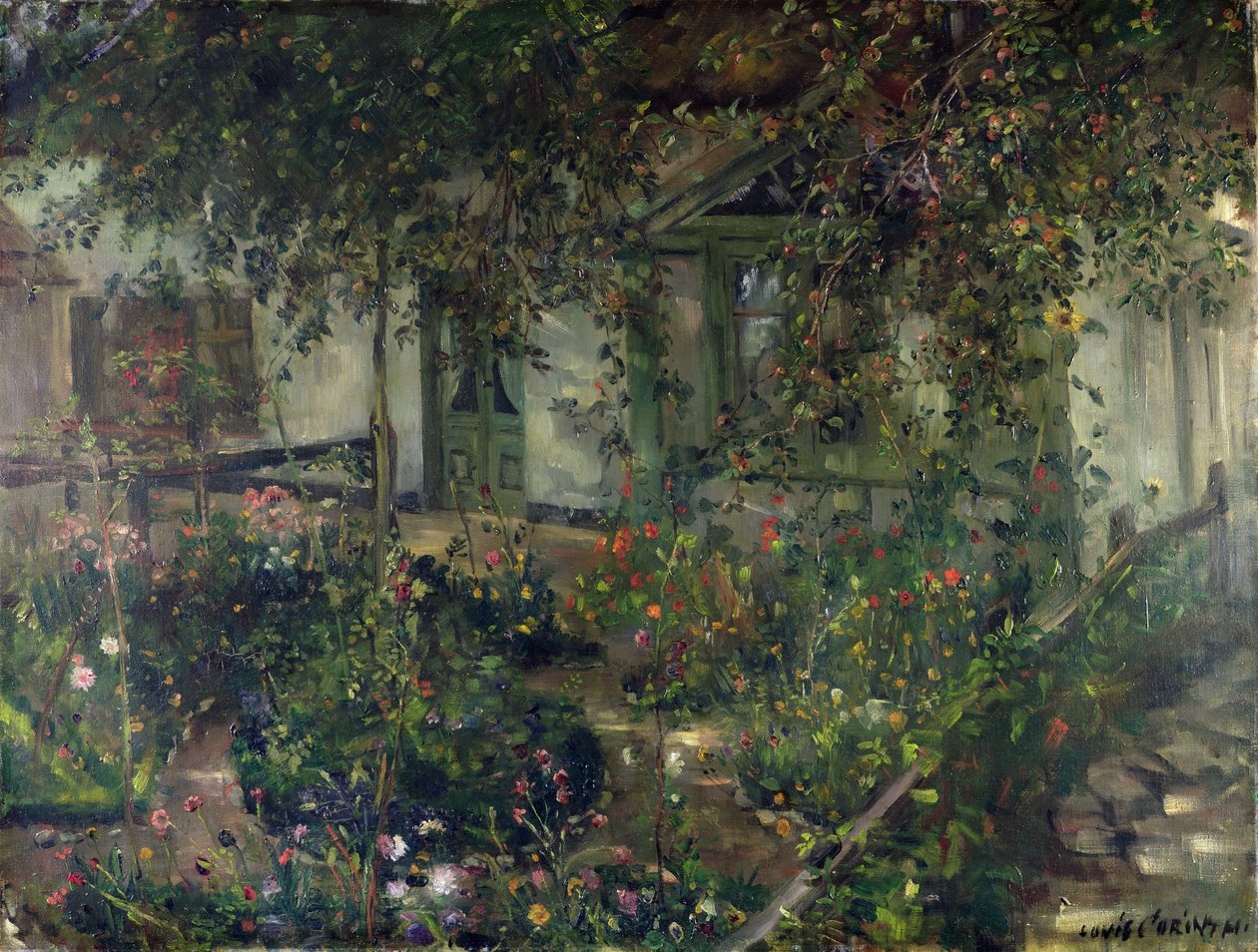 Blomsterhage i blomst, 1904 av Lovis Corinth