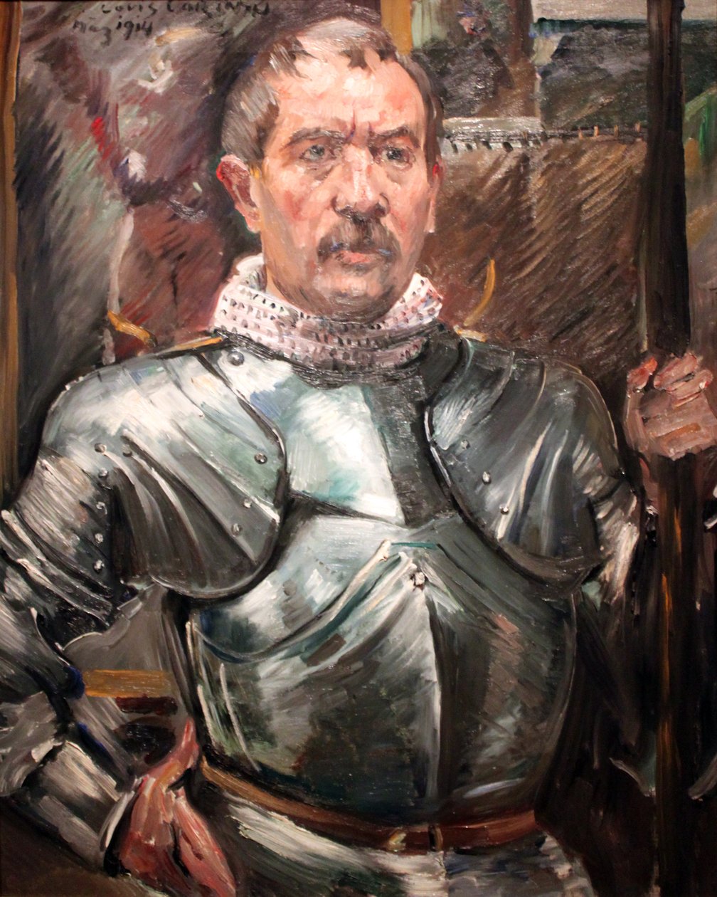 Selvportrett i rustning av Lovis Corinth
