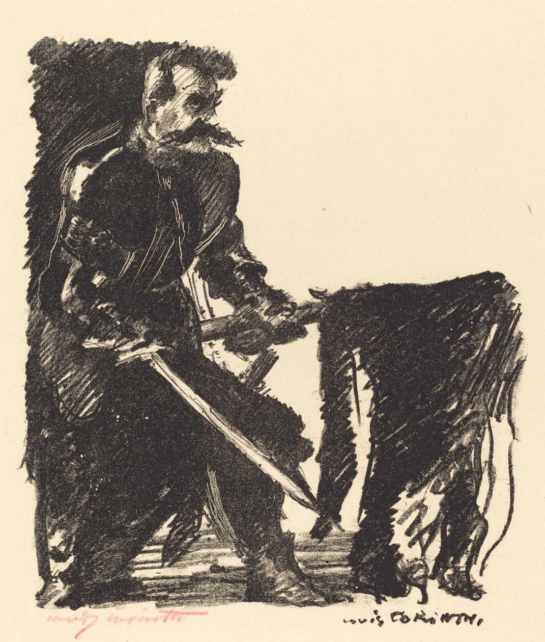 Fanebærer, 1915. av Lovis Corinth