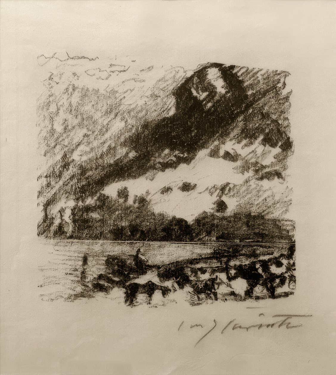 Bergsee av Lovis Corinth