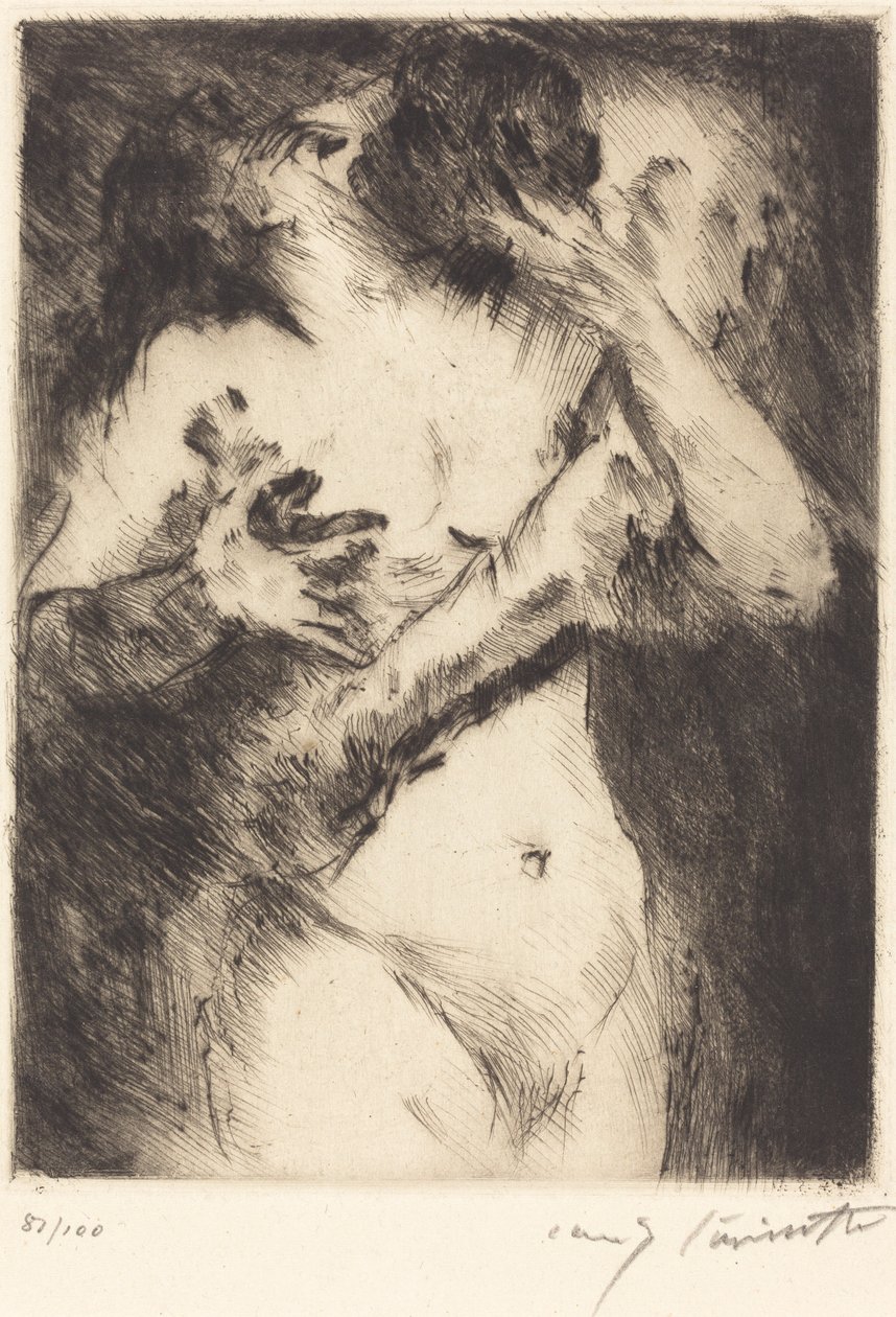Kysset av Lovis Corinth