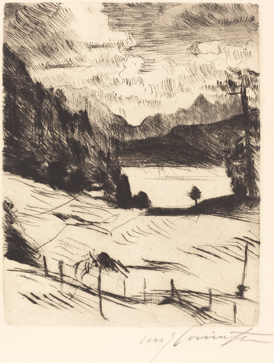 Der Walchensee (The Walchensee) av Lovis Corinth