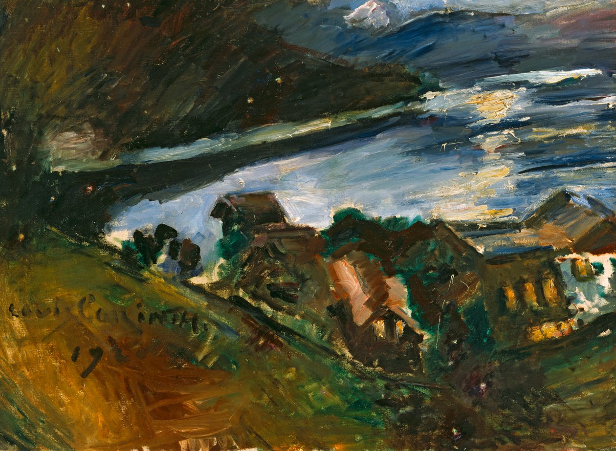 Walchensee ved måneskinn av Lovis Corinth