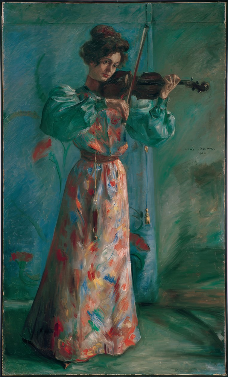 Fiolinisten av Lovis Corinth