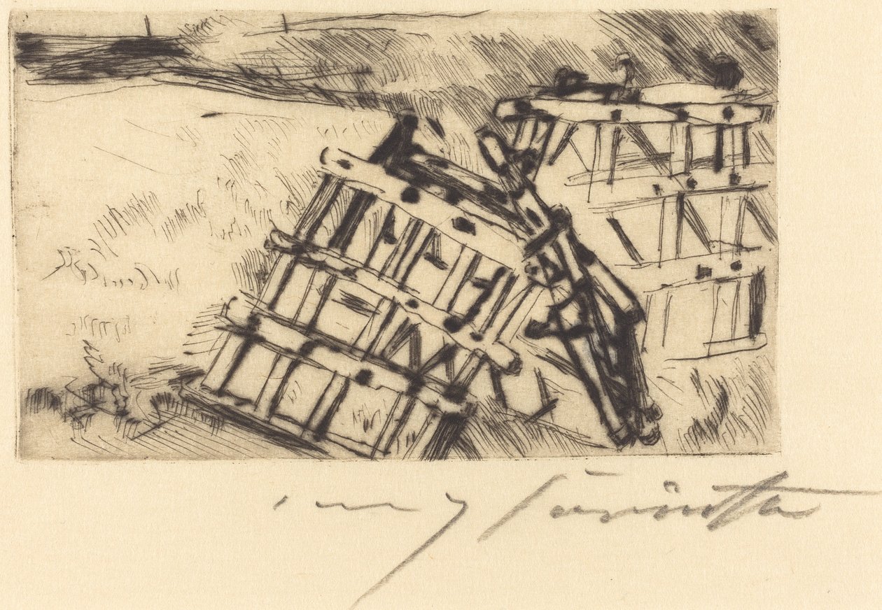 Egge Harrow, 1916. av Lovis Corinth