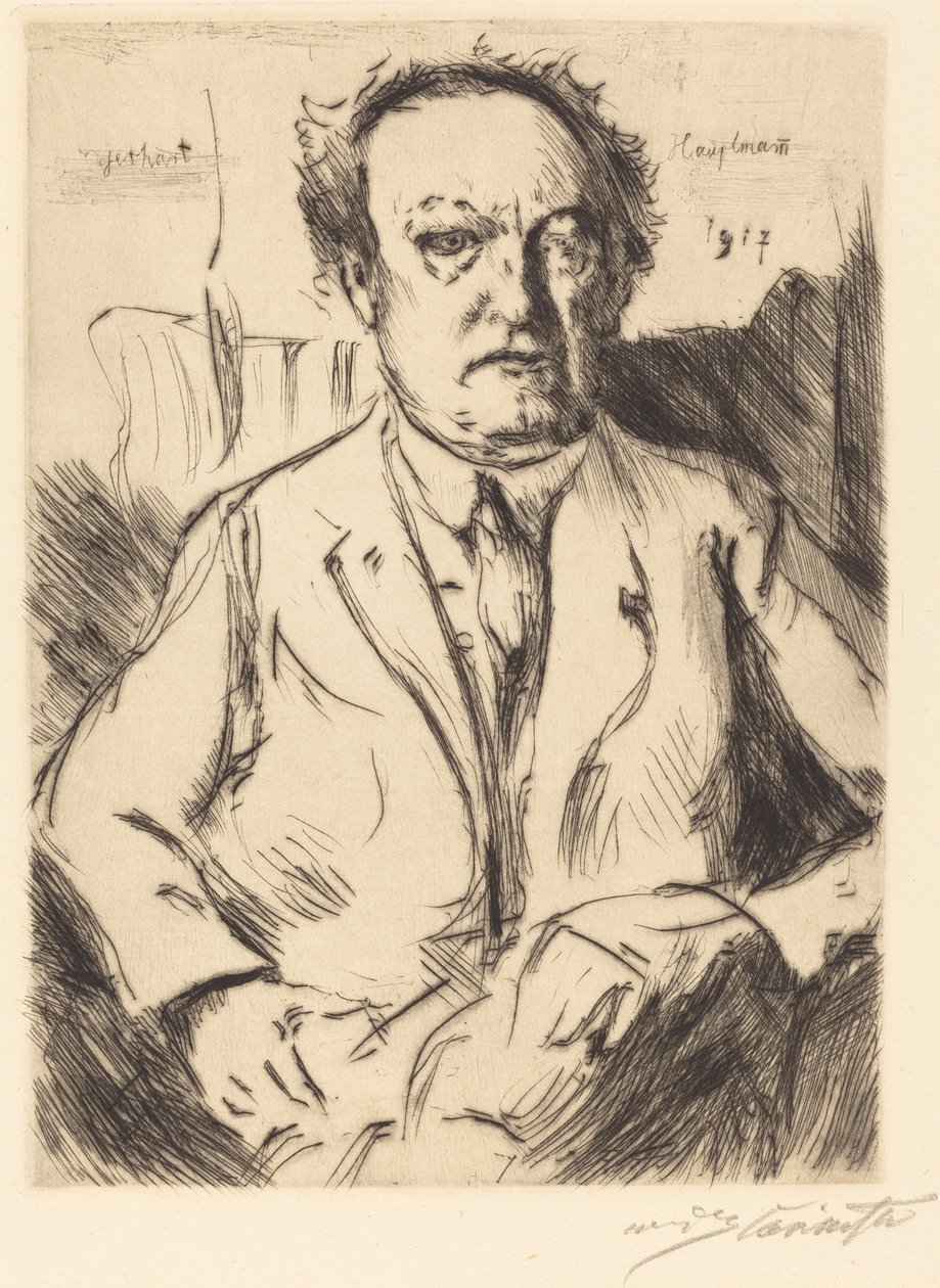 Gerhard Hauptman, 1917. av Lovis Corinth