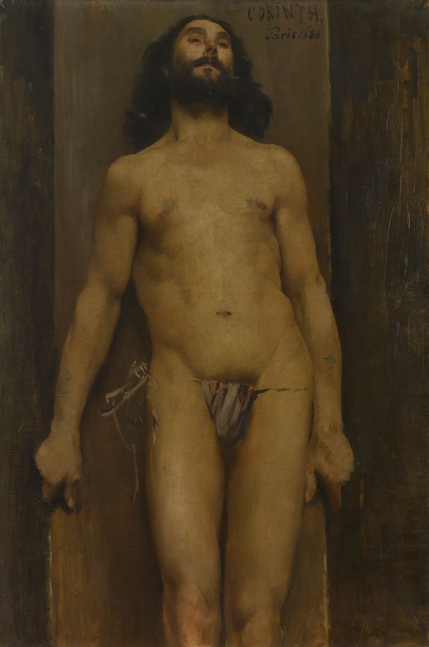 Naken mann (M?nnlicher Akt) av Lovis Corinth