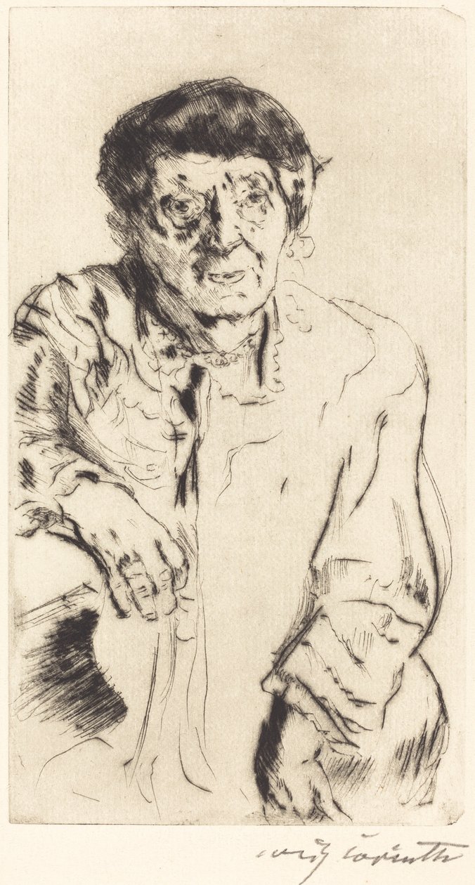 svigermor av Lovis Corinth