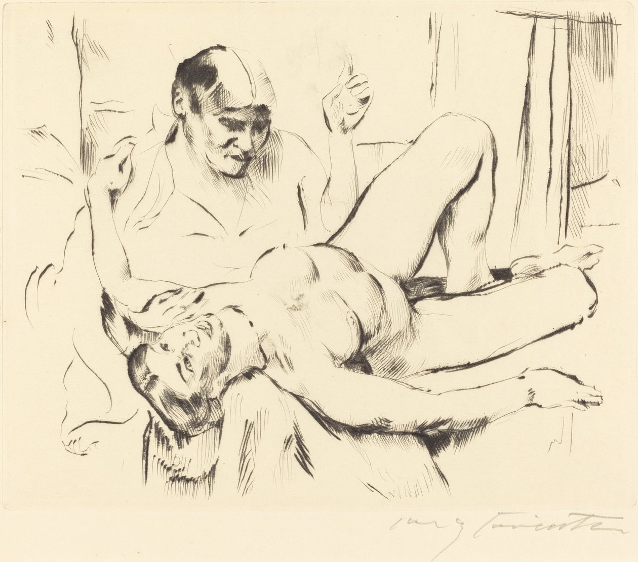 Divination Prophecy, 1914. av Lovis Corinth
