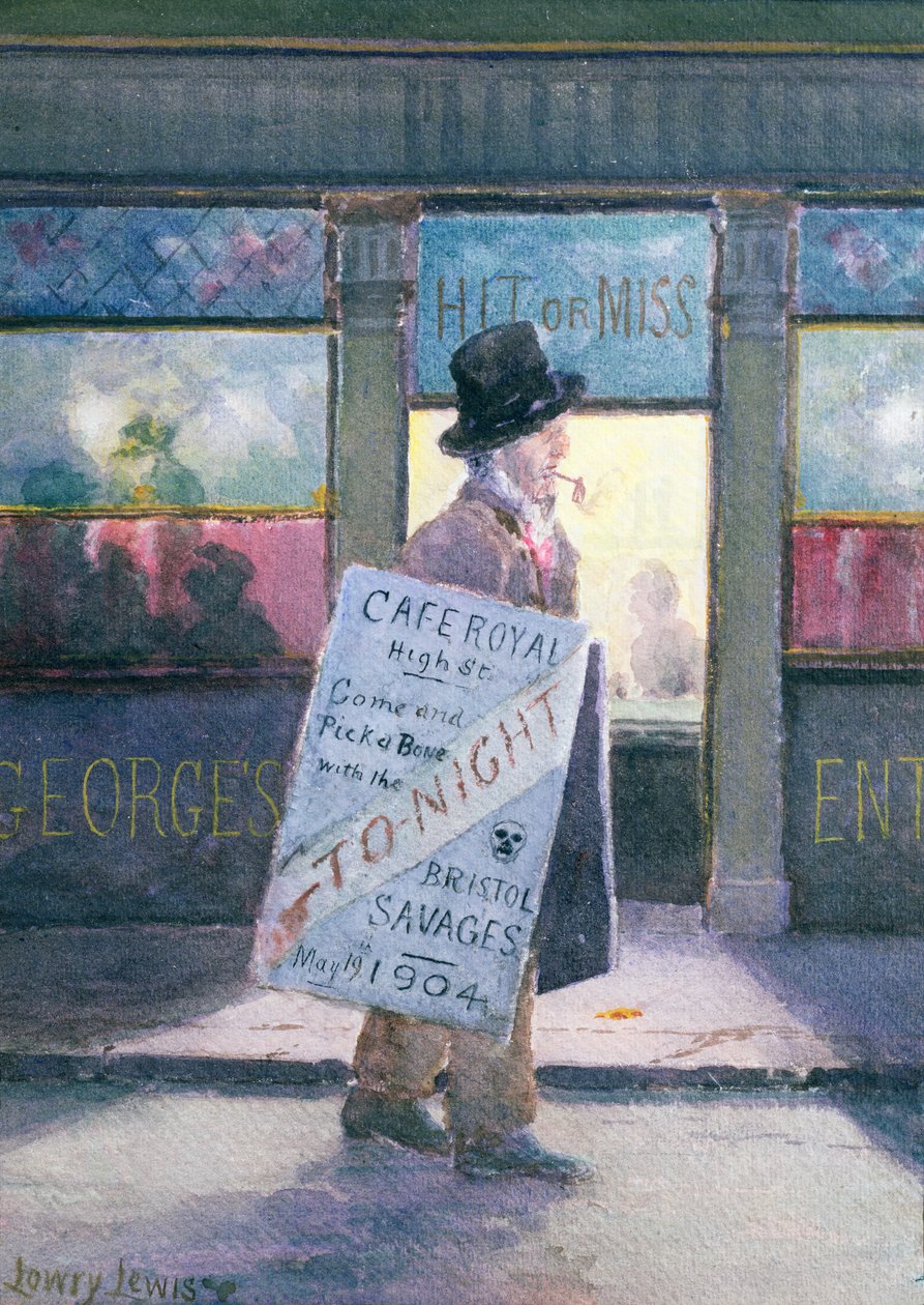 Den første middagen, 1904 (wc om bord) av Lowry Lewis