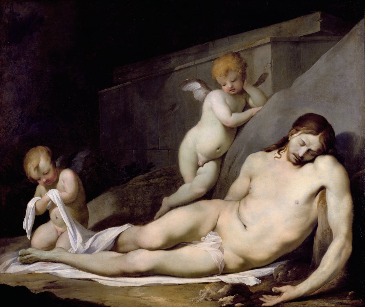 Dead Christ (olje på lerret) av Lubin Baugin