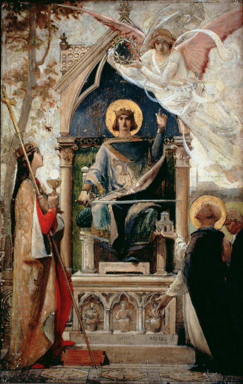 St. Louis, studie for et maleri utført i 1888, 1883 av Luc Oliver Merson
