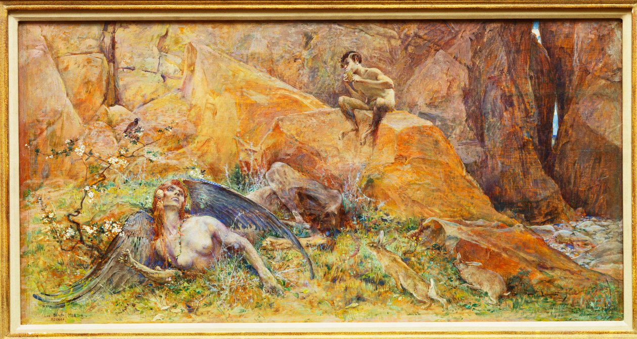 Pan og Chimera av Luc Oliver Merson