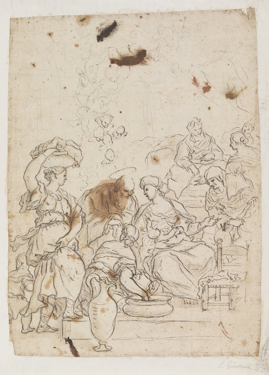 Jomfruens fødsel av Luca Giordano