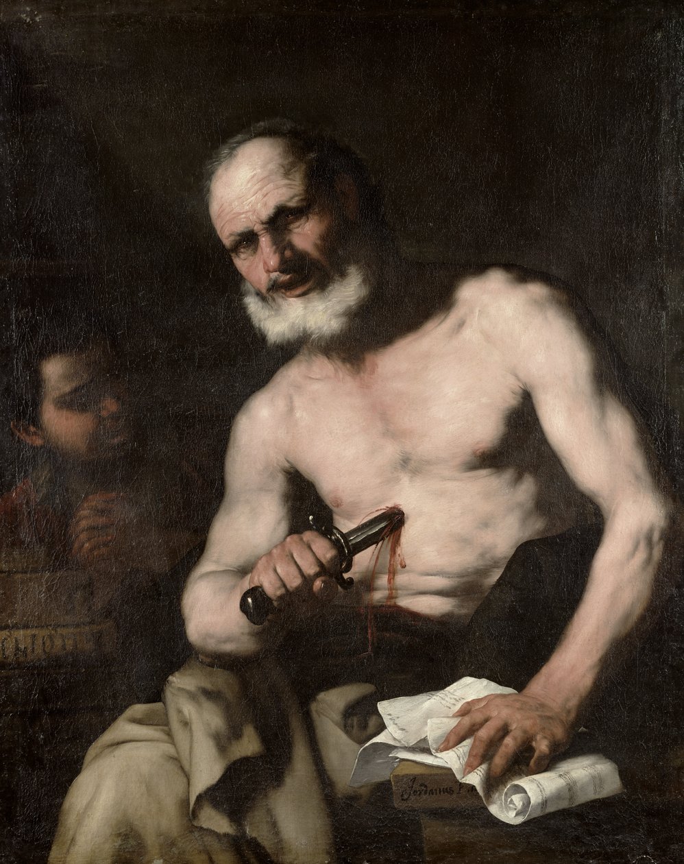Cato av Utica (95–46 f.Kr.) av Luca Giordano