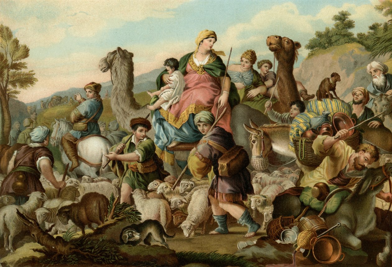 Jakobs flukt av Luca Giordano