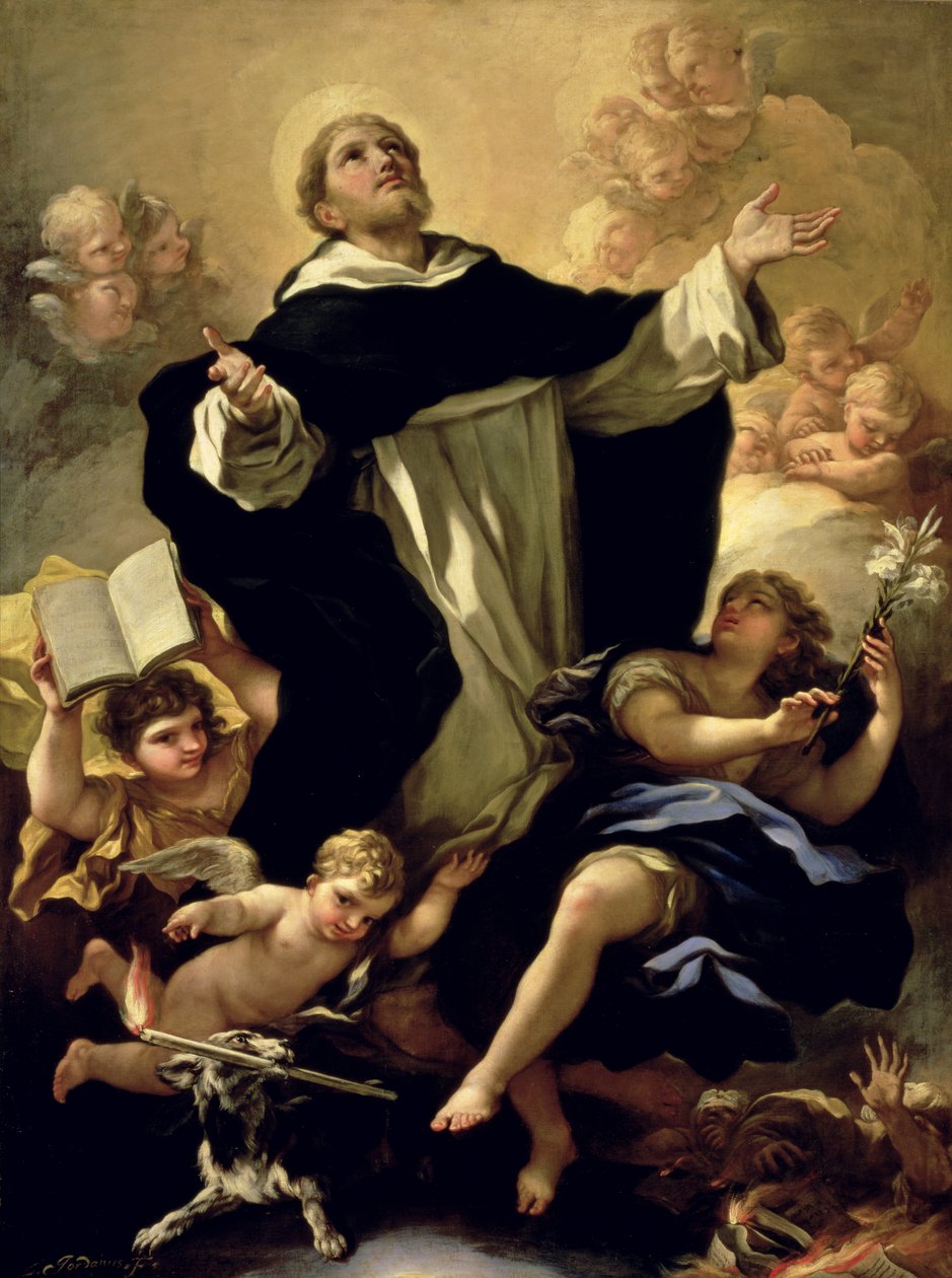 St. Dominic, 1170-1221 av Luca Giordano