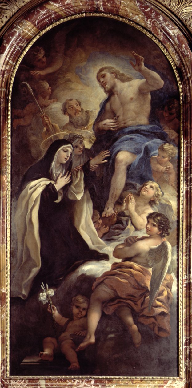 St. Maria Magdalena av Pazzi (1566-1607) av Luca Giordano