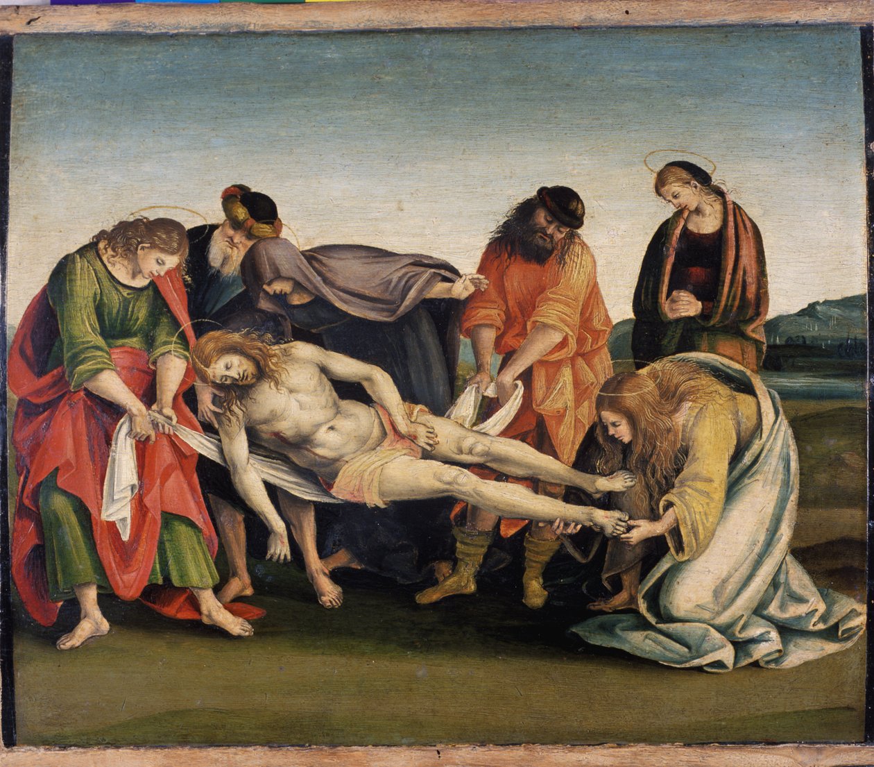 Kristus blir båret til sin grav, ca. 1507 (tempera på poppeltre) av Luca Signorelli