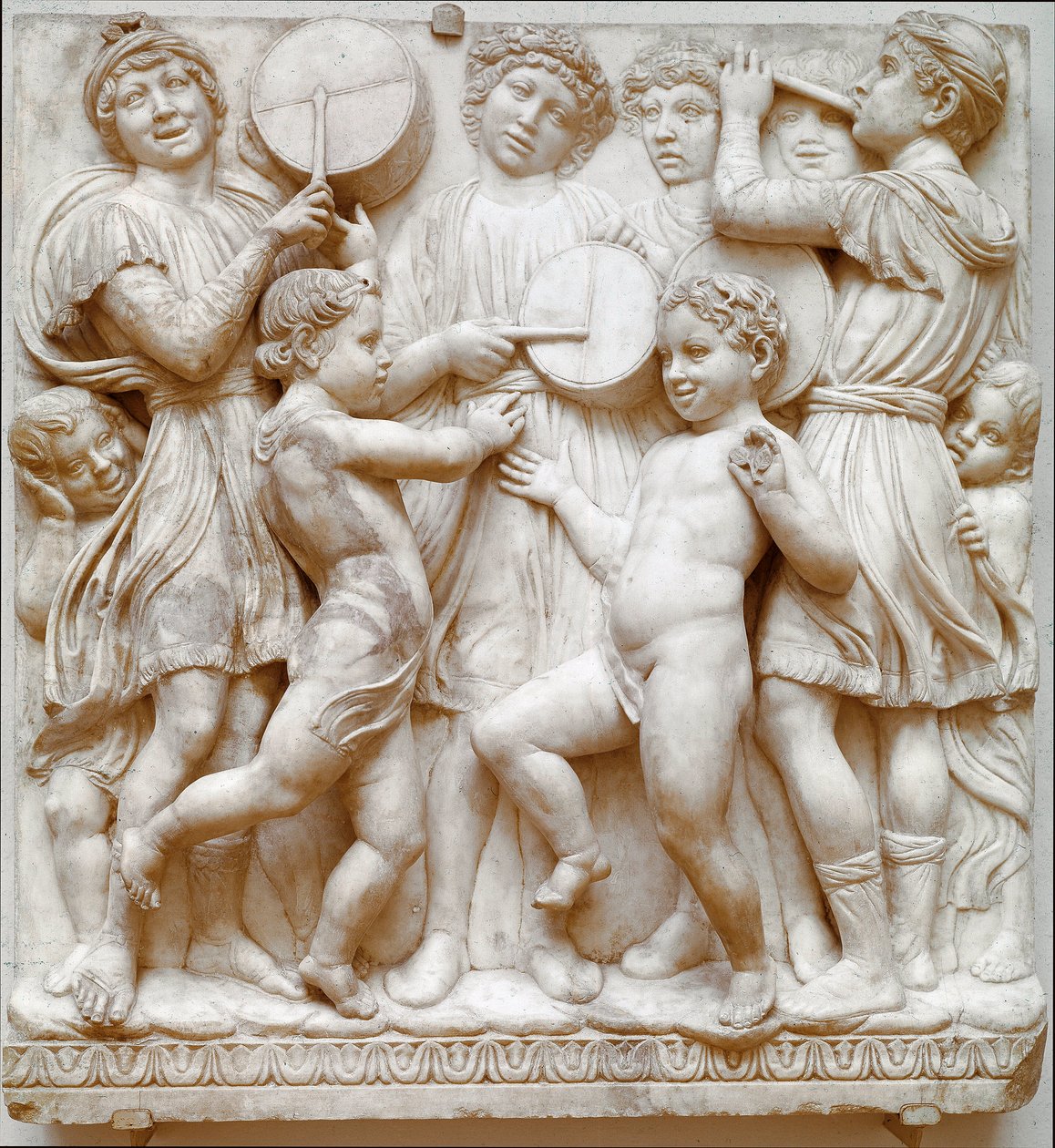 Cantoria (Bas relieff marmor av Luca Della Robbia