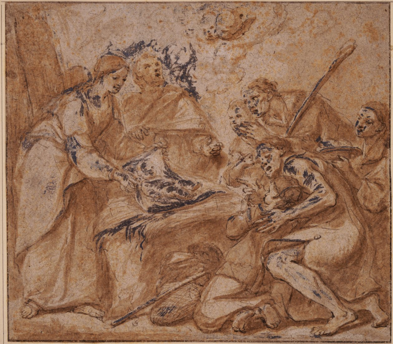 Tilbedelse av hyrdene av Luca Giordano