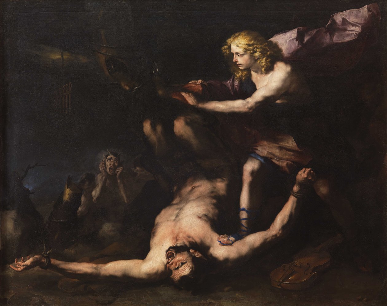 Apollo og Marsyas, ca. 1660. av Luca Giordano