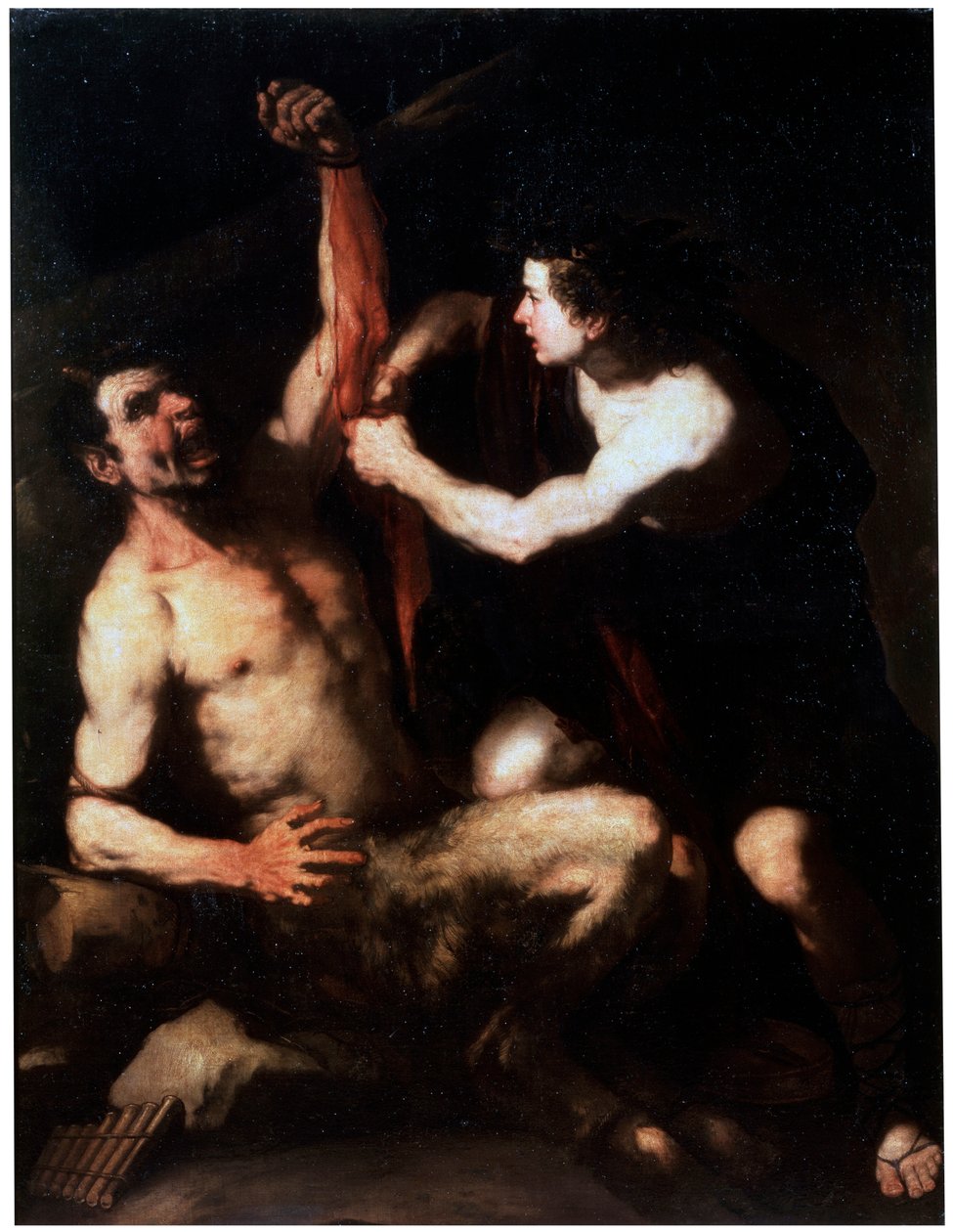 Marsyas og Apollo, tidlig på 1650-tallet av Luca Giordano