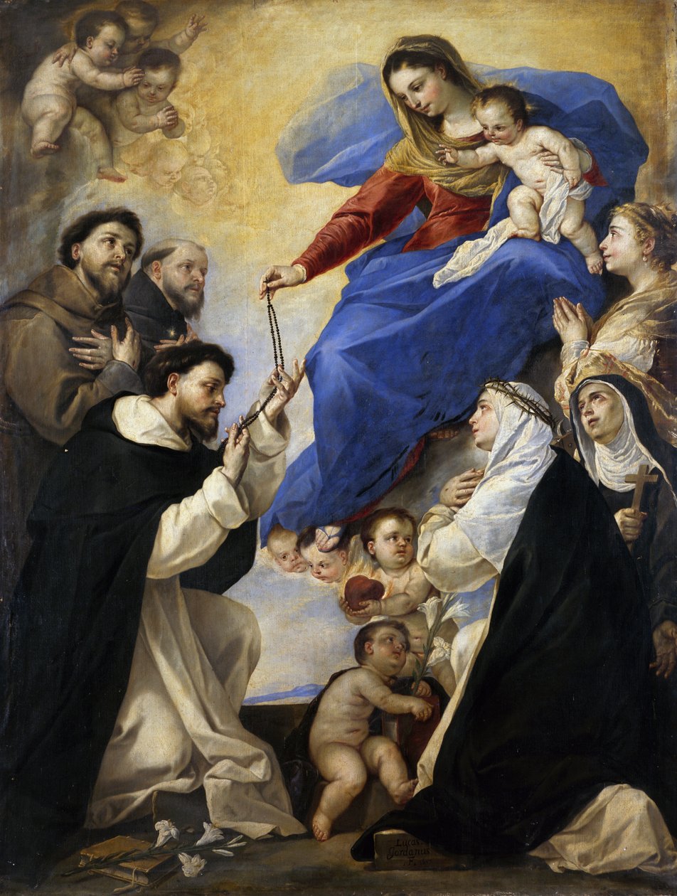 Vår Frue av rosenkransen av Luca Giordano