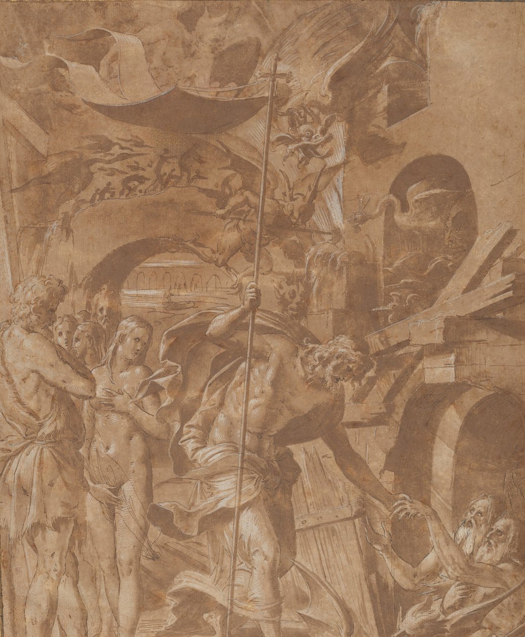 Kristus i Limbo, ca. 1547-48. av Luca Penni