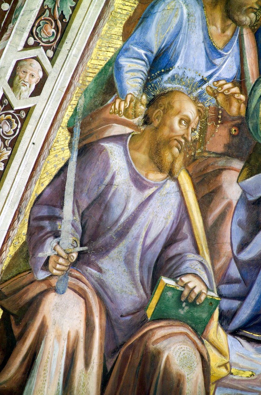 Apostler, detalj av Saint Paul av Luca Signorelli