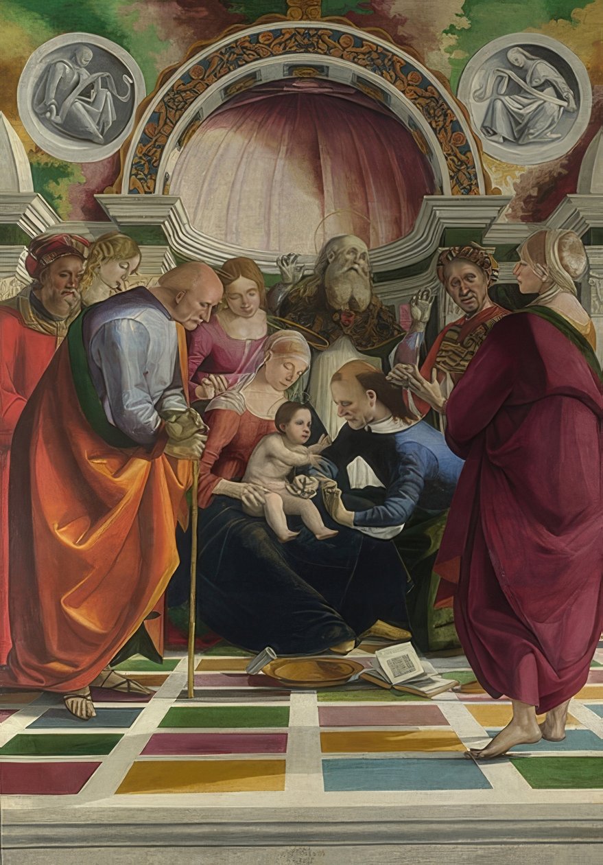 Jesu omskjæring. Rundt 1490-91 av Luca Signorelli